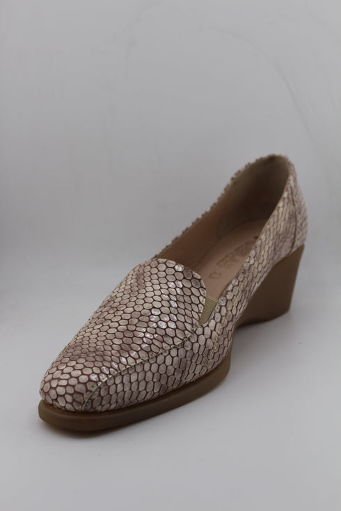 DFC Relax Perforated Wedge Heel Slip-On Pumps
